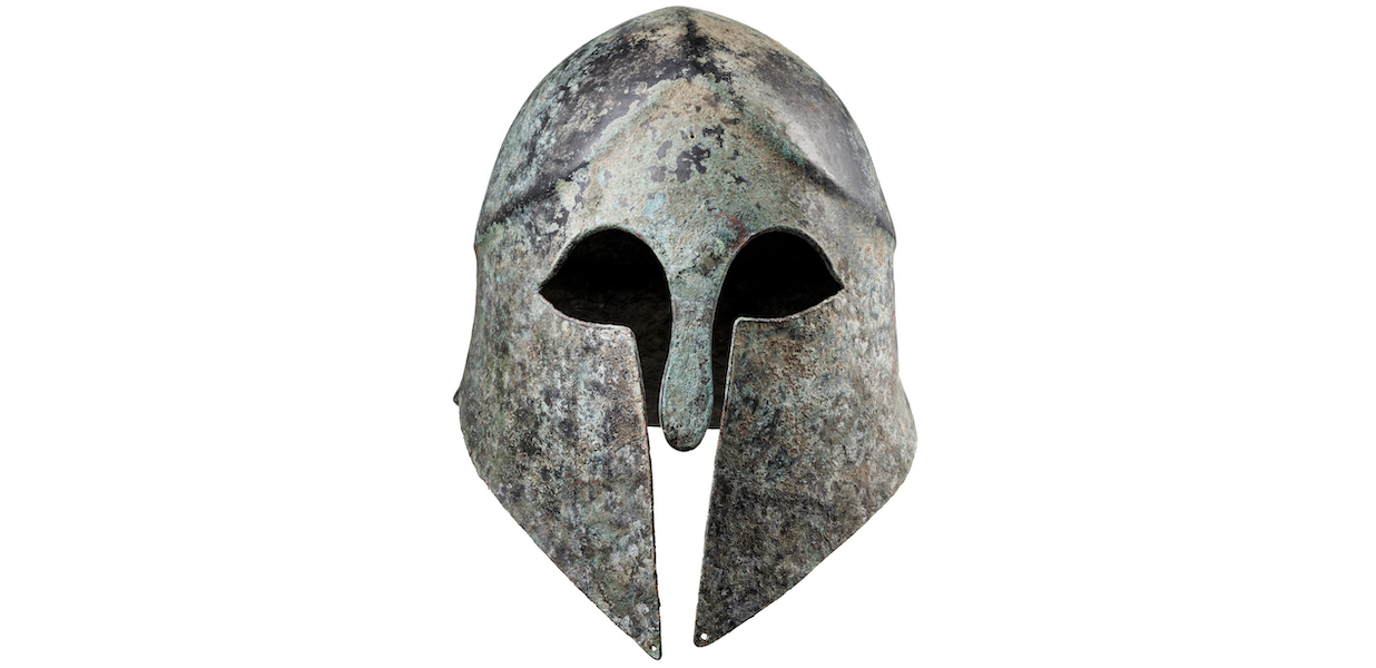 Corinthian helmet dating to the late 6th or early 5th century B.C., estimated at €38,000-€76,000