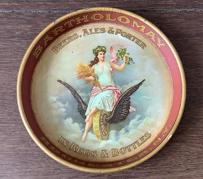Pre-1905 Bartholomay lithographed small tin tip tray, estimated at $500-$1,000 