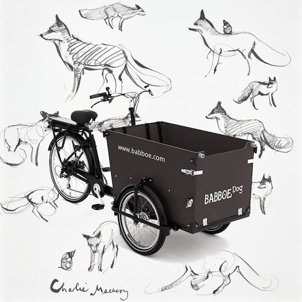 Top lot of the Bonhams charity auction was a Charlie Mackesy x James Middleton cargo bike, which Mackesy finished live as Goodwoof attendees looked on. It achieved £4,500 (about $5,500). Image courtesy of Bonhams