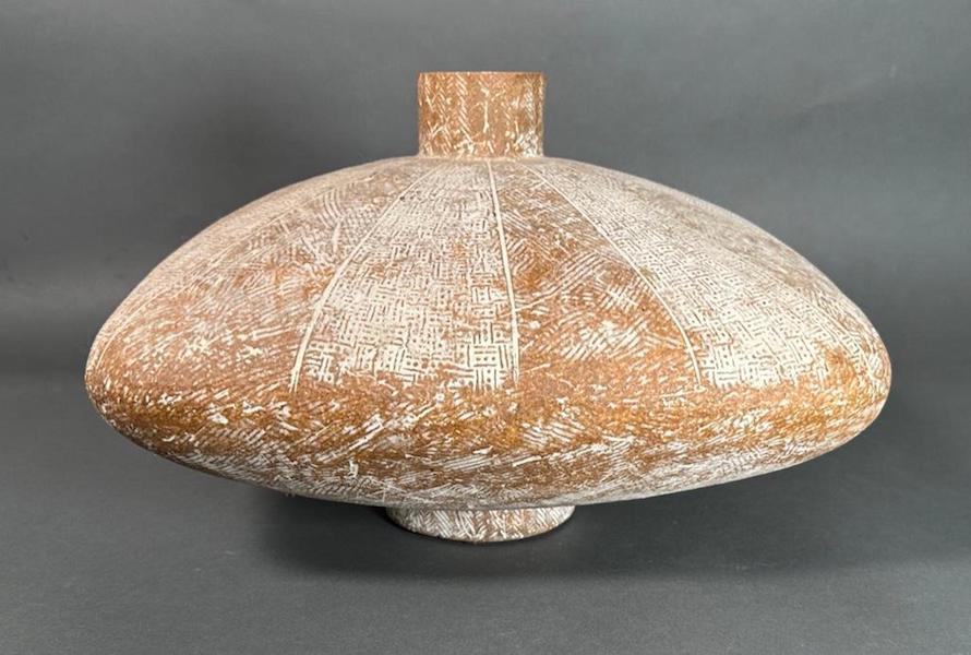 Claude Conover ‘Kohnal’ stoneware vessel, estimated at $3,000-$5,000