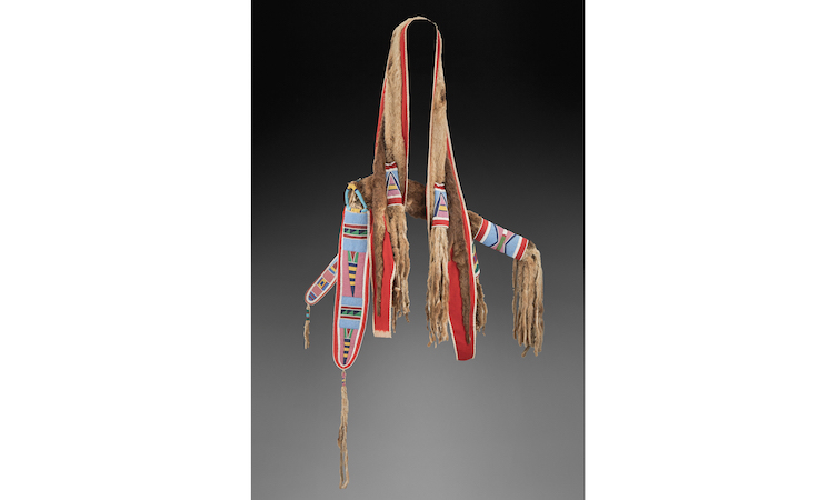Circa-1880 Crow/Nez Perce otter skin bow case and quiver, estimated at $35,000-$55,000. Image courtesy of Heritage Auctions, ha.com