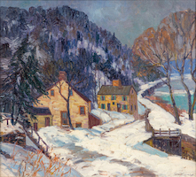 Fern Coppedge, ‘The Lock Keepers Lodge,’ estimated at $30,000-$50,000. Image courtesy of Hindman