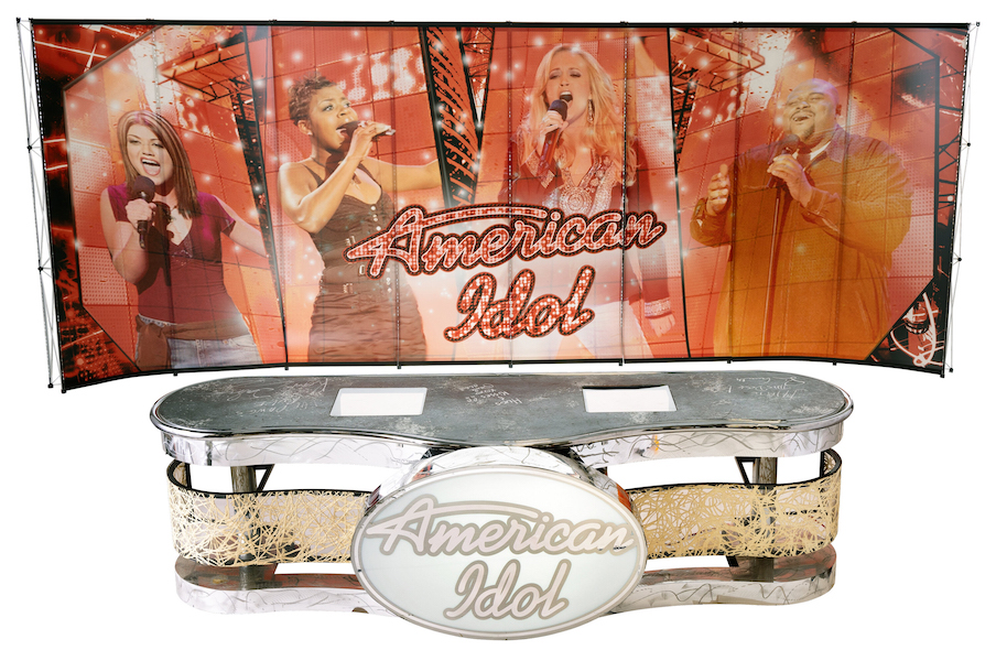 Chrome judges’ desk from ‘American Idol,’ estimated at $20,000-$30,000. Image courtesy of Heritage Auctions, ha.com