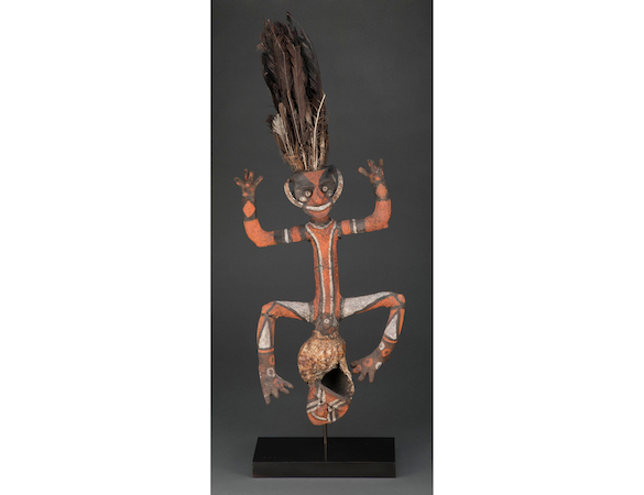 Malakula ceremonial puppet, estimated at $10,000-$15,000. Image courtesy of Heritage Auctions, ha.com