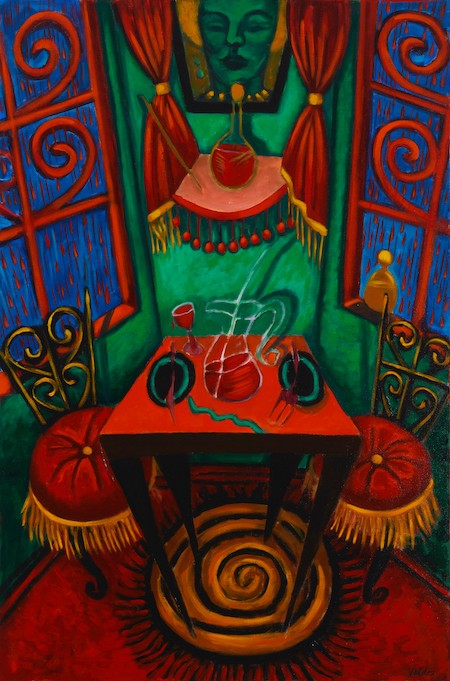 Patssi Valdez, ‘Red Rain,’ $18,750. Image courtesy of John Moran Auctioneers