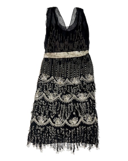 1930s Art Deco beaded dress, estimated at $600-$800 