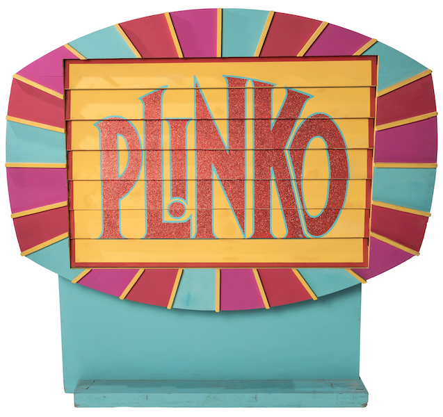 PL!INKO prize board from ‘The Price Is Right,’ estimated at $10,000-$20,000. Image courtesy of Heritage Auctions, ha.com