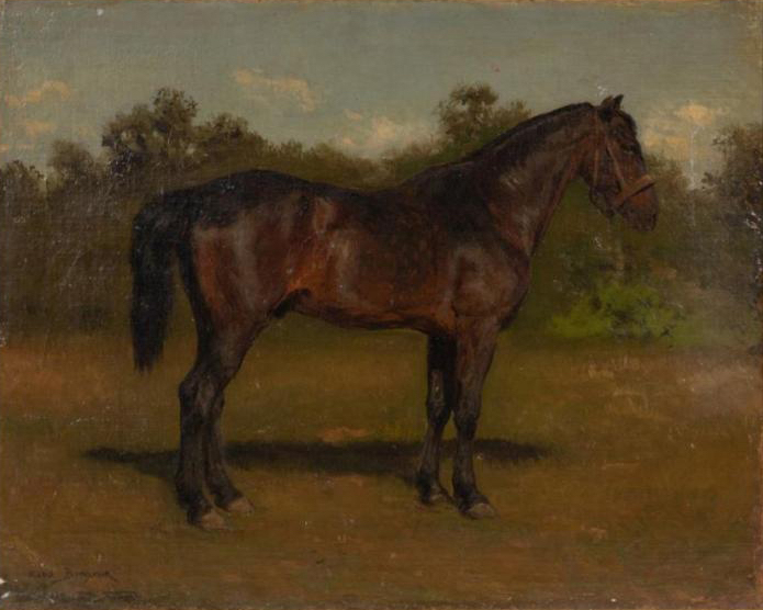 Rosa Bonheur, ‘Study of a Brown Bay Horse,’ $15,730