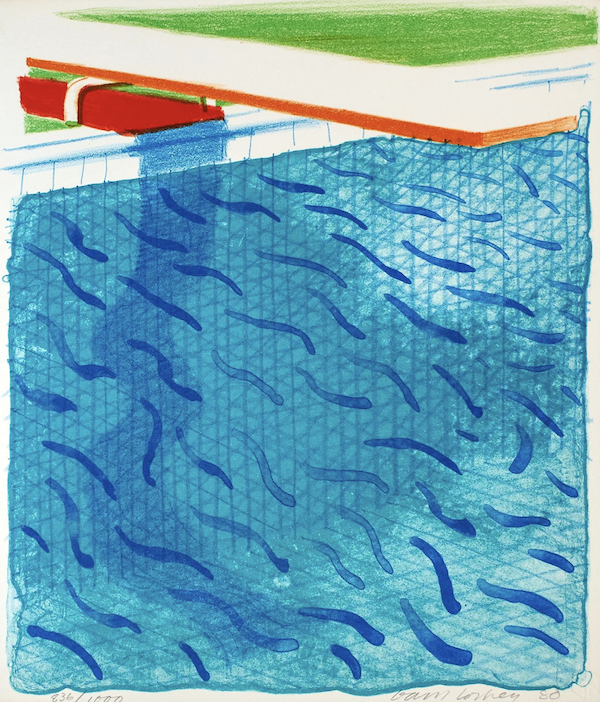 David Hockney, ‘Paper Pools,’ estimated at $20,000-$30,000. Image courtesy of Doyle and LiveAuctioneers