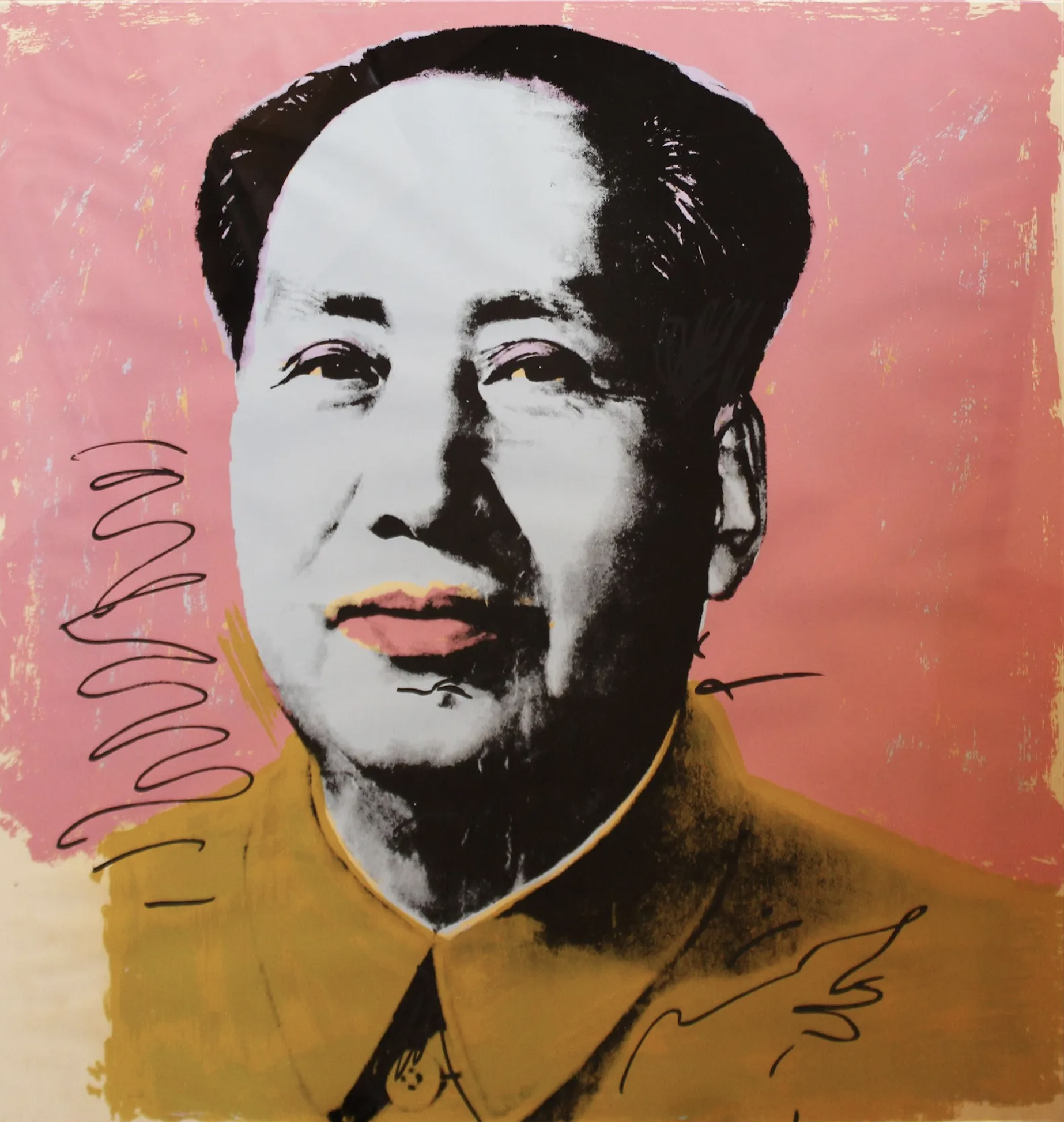 Andy Warhol, ‘Mao,’ estimated at $70,000-$80,000. Image courtesy of Santa Monica Auctions and LiveAuctioneers