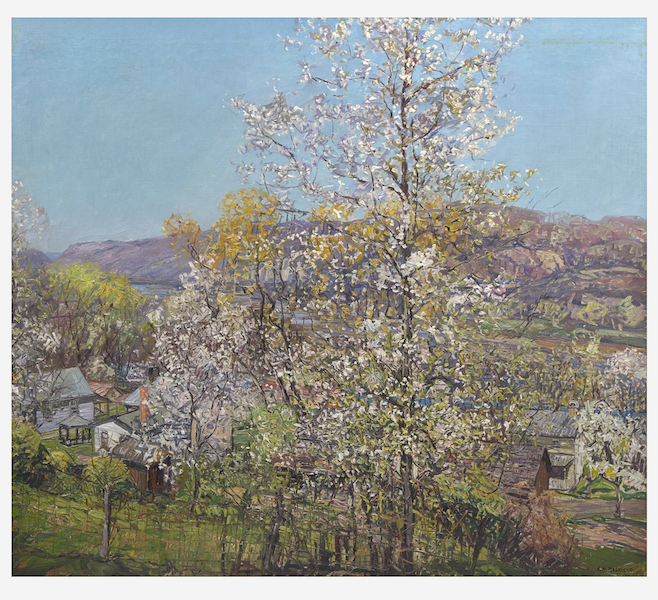 Edward Redfield, ‘Spring Veil,’ estimated at $300,000-$500,000. Image courtesy of Freeman’s