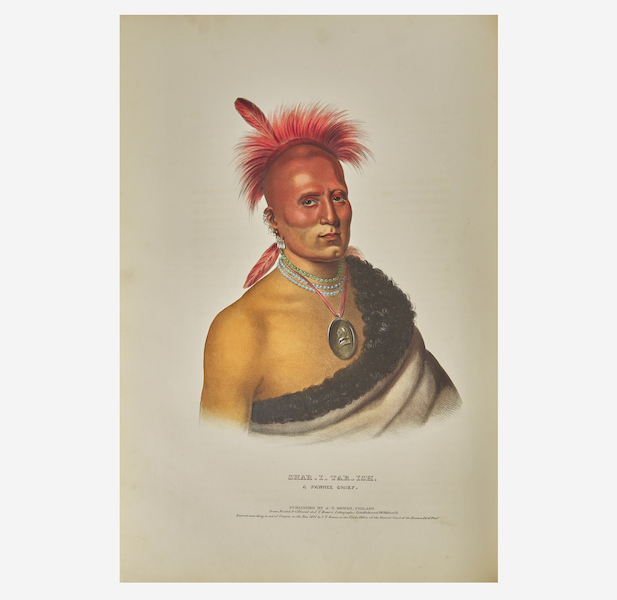First edition of Thomas McKenney and James Hall’s ‘History of the Indian Tribes of North America,’ estimated at $50,000-$80,000. Image courtesy of Freeman’s