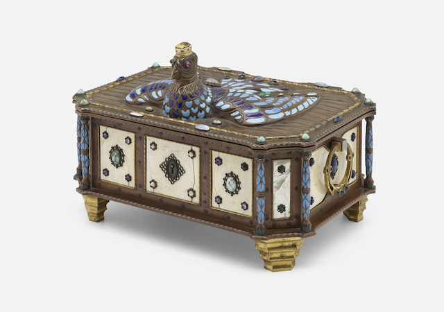 Professor Hilmar Lauterbach jewelry casket, estimated at $8,000-$12,000