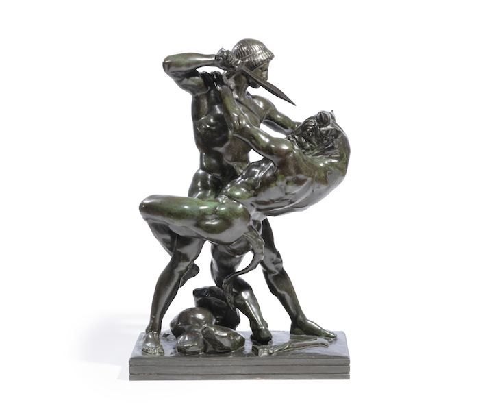 Antoine-Louis Barye, ‘Theseus and the Minotaur,’ estimated at €30,000-€40,000. Image courtesy of Bonhams