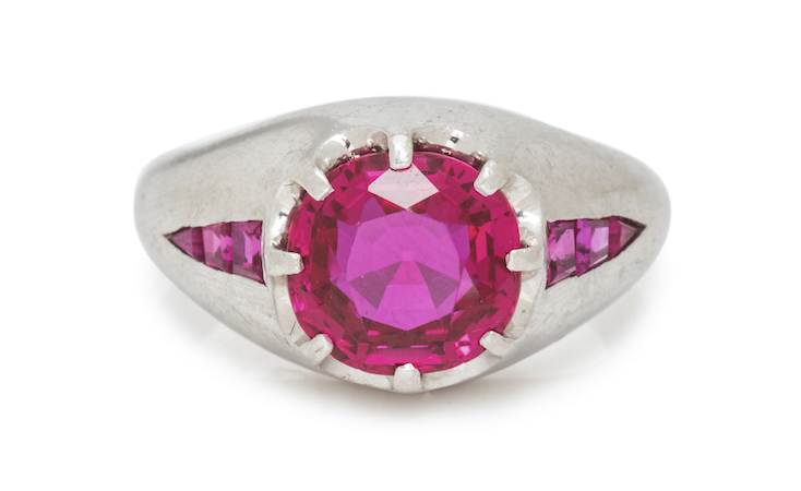 Unheated Burmese ruby ring, $138,600