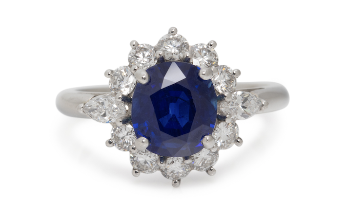 Unheated Kashmir sapphire ring, $94,500