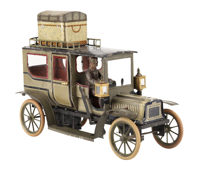 1910 German Carette chauffeur-driven limousine toy, estimated at CA$1,800-$2,500