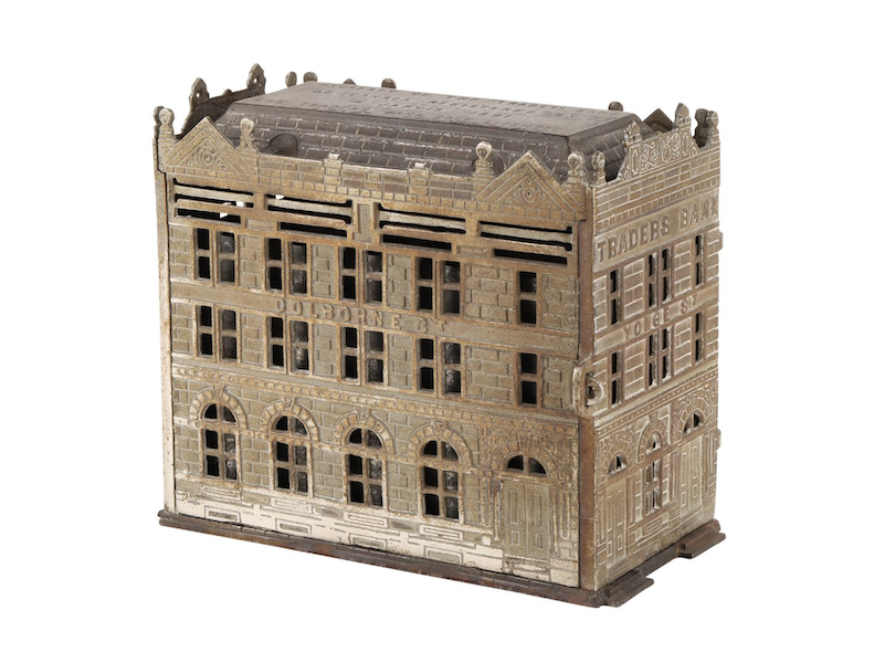 1890s Traders Bank of Canada architectural still bank, estimated at CA$2,000-$2,500 