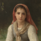 Detail of William Adolphe Bouguereau’s ‘Bergere (Shepherdess),’ estimated at $500,000-$700,000. Image courtesy of Heritage Auctions, ha.com