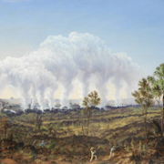 Thomas Baines, ‘The Victoria Falls from the South West,’ estimated at £150,000-£250,000. Image courtesy of Bonhams