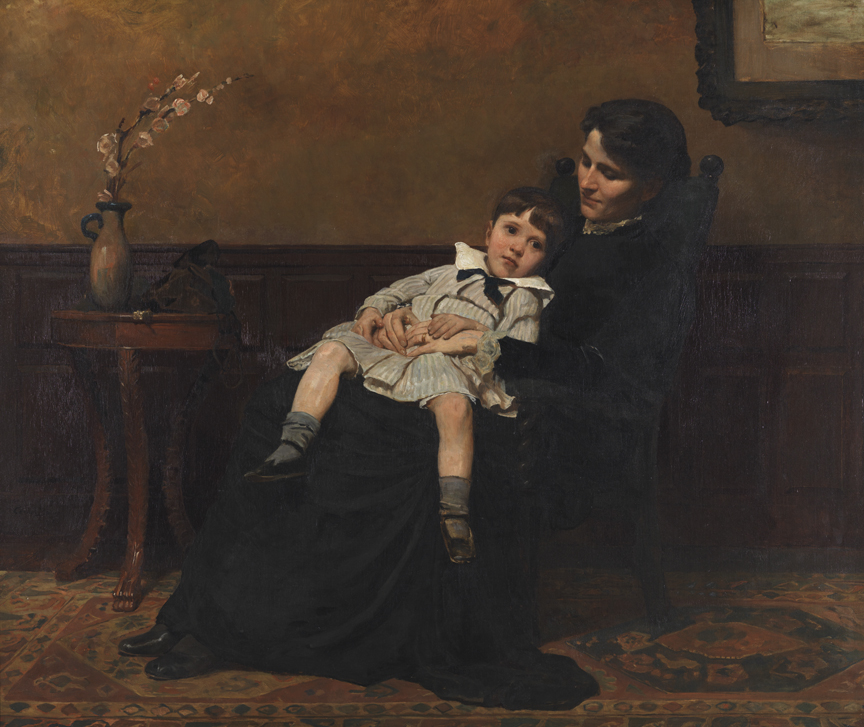 Cecilia Beaux, ‘Les derniers jours d’enfance (The last days of childhood),’ 1883-85. Oil on canvas, Pennsylvania Academy of Fine Arts, gift of Cecilia Drinker Saltonstall. Image courtesy of the Philadelphia Museum of Art