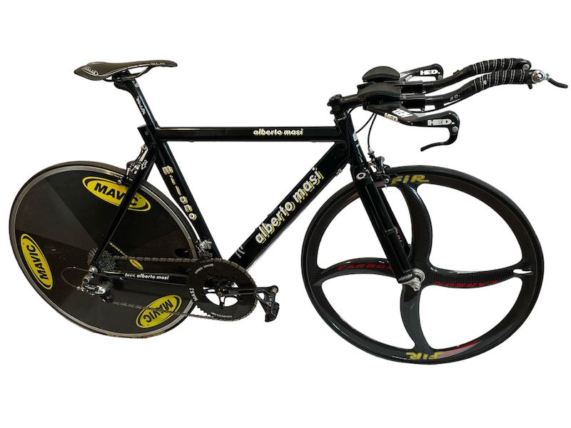 Bicycle with original custom-made Alberto Masi frame, estimated at $8,000-$12,000