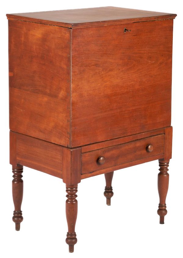 Middle Tennessee Sheraton sugar chest, estimated at $3,400-$3,800. Image courtesy of Case and LiveAuctioneers