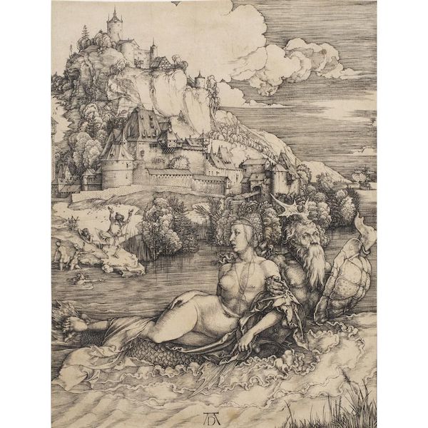 Albrect Durer, ‘Sea Monster,’ estimated at $25,000-$30,000. Image courtesy of Clars Auction Gallery and LiveAuctioneers