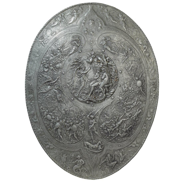 Replica Milton shield, estimated at €1,500-€3,000. Image courtesy of Hermann Historica and LiveAuctioneers
