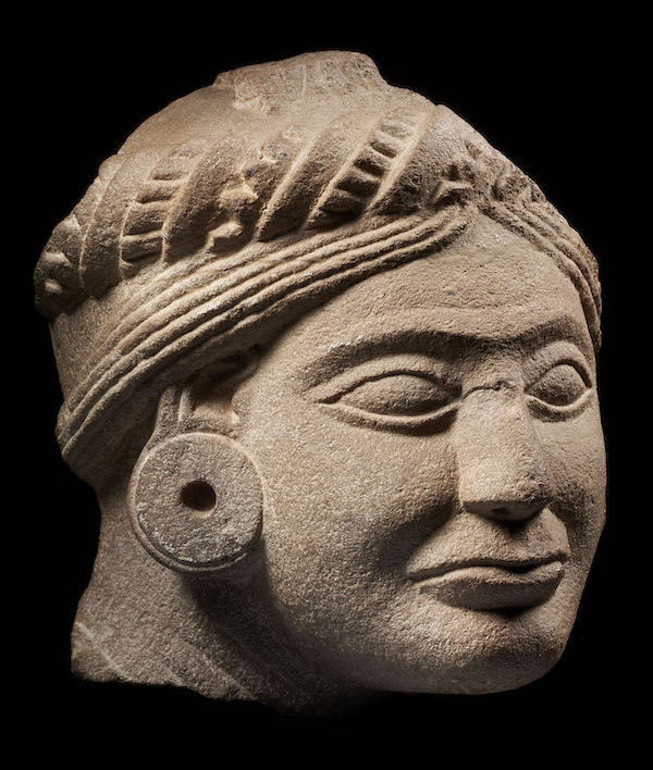 Portrait of a donor, Sarnath, Uttar Pradesh, Maurya, 3rd–2nd century B.C. Sandstone, 71/2 by 4 by 6in. (19.1 by 10.2 by 15.2cm) Collection: National Museum, New Delhi 
