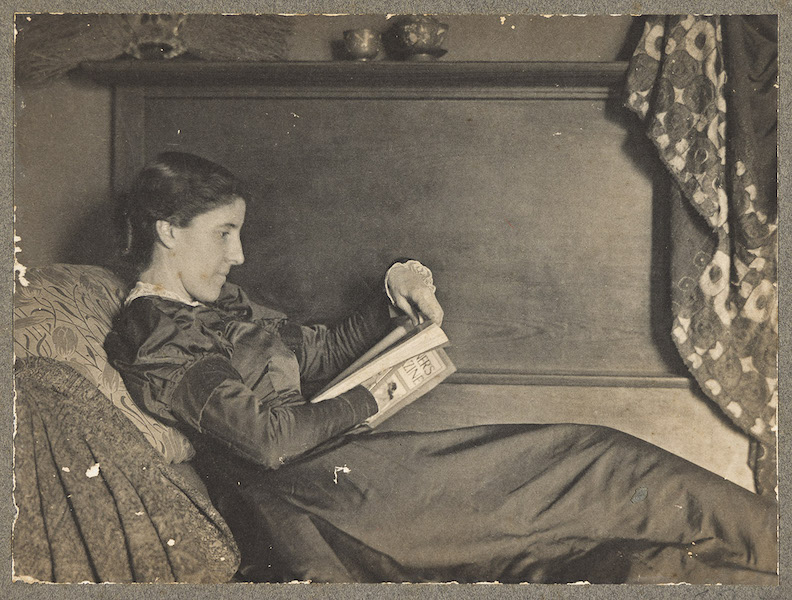Still another of the 45 photographs of Charlotte Perkins Gilman from a family archive that sold for $60,000 on June 1 against a modest $700-$900 estimate. Image courtesy of Swann Auction Galleries