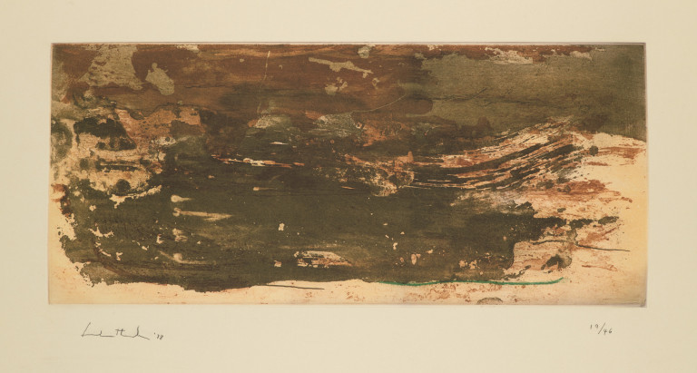 Helen Frankenthaler, ‘Earth Slice,’ estimated at €2,500-€3,125. Image courtesy of Jeschke Jadi Auctions Berlin