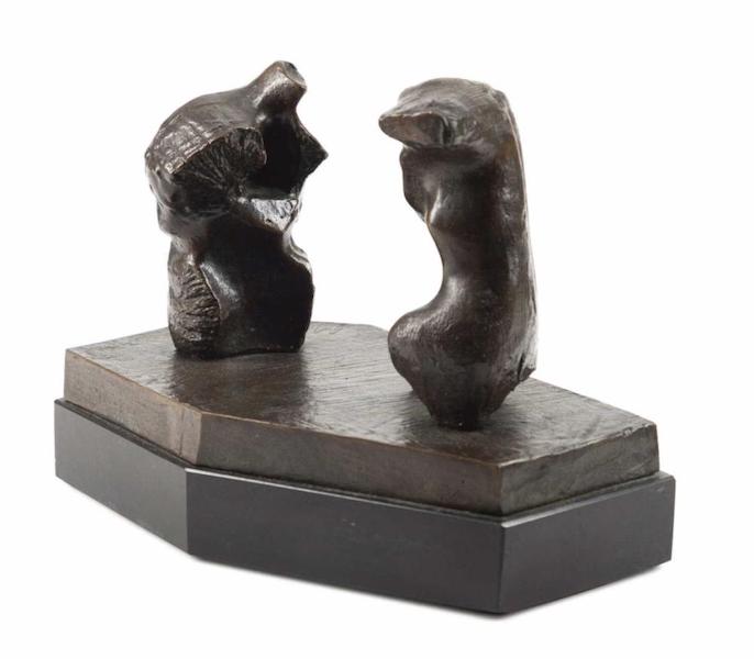 Henry Moore, ‘Two Torsos,’ estimated at $20,000-$30,000. Image courtesy of Ahlers & Ogletree