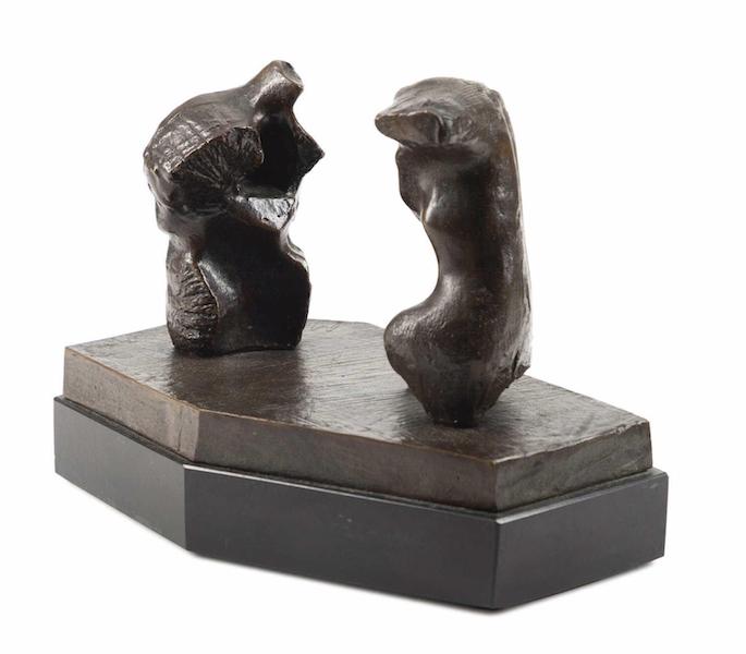 Henry Moore, ‘Two Torsos,’ $24,200. Image courtesy of Ahlers & Ogletree Auction Gallery