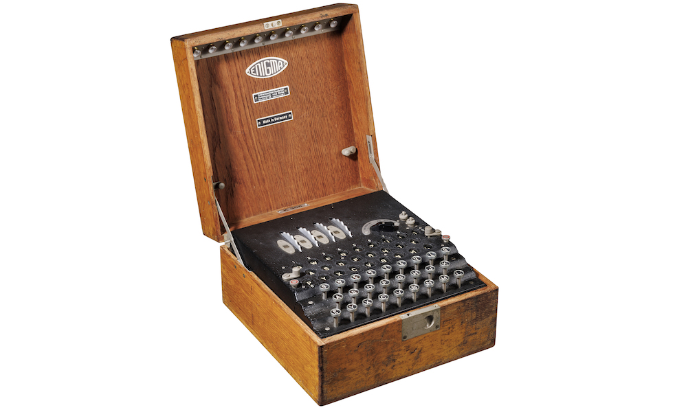 Four-rotor Enigma K cipher machine, €115,000