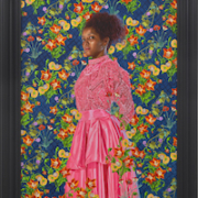 Kehinde Wiley, ‘Portrait of Anet Arias,’ 2023. Oil on linen painting: 48 by 36in, framed, 56 1/2 by 44 5/8 by 3 1⁄2in. Photo: Max Yawney © Kehinde Wiley Courtesy: Sean Kelly
