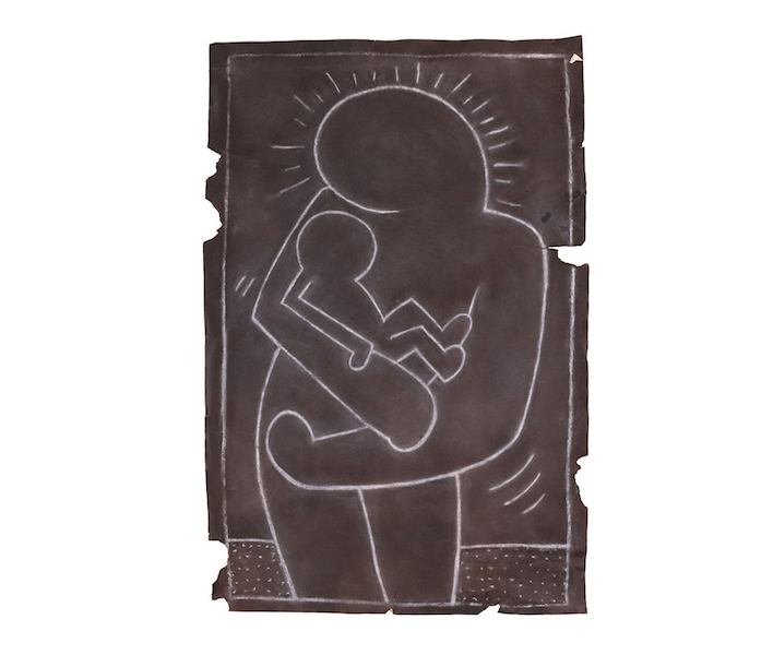 Keith Haring, ‘Mother and Child,’ estimated at $10,000-$20,000. Image courtesy of Nye & Company Auctioneers