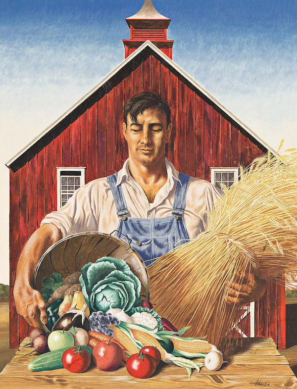 John Carleton Atherton, ‘Fall Bounty’ cover design for ‘The Saturday Evening Post,’ estimated at $10,000-$15,000