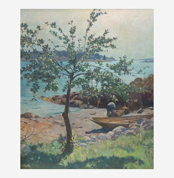 N.C. Wyeth, ‘Jetty Tree,’ $2.4 million. Image courtesy of Freeman’s