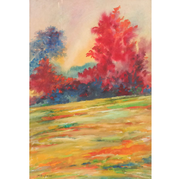 Landscape painting by Richard Mayhew, $10,625. Image courtesy of Roland Auctions NY