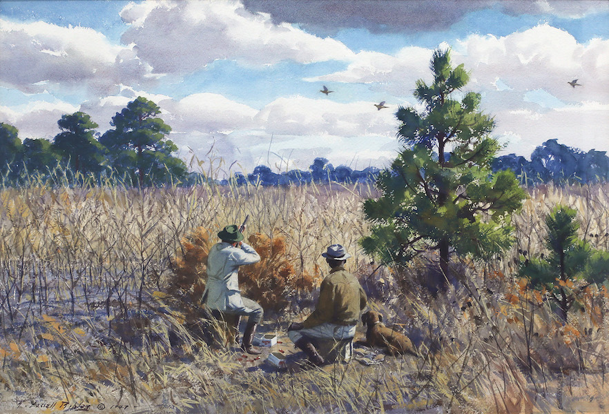 Aiden Lassell Ripley, ‘Dove Shooting,’ estimated at $30,000-$50,000. Image courtesy of Copley Fine Art Auctions
