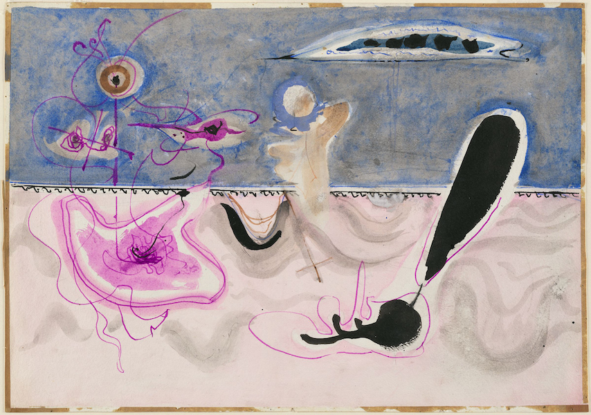 Mark Rothko (Dvinsk, Russia 1903–1970 New York, N.Y.), ‘Untitled,’ circa 1944. Transparent and opaque watercolor and black ink over graphite on white wove paper; 37.6 by 53.5cm (14 13/16 by 21 1/16in.)Harvard Art Museums/Fogg Museum, gift of the Mark Rothko Foundation, Inc. 1986.463 © Kate Rothko Prizel & Christopher Rothko/Artists Rights Society (ARS), New York Image: Courtesy of the Harvard Art Museums 