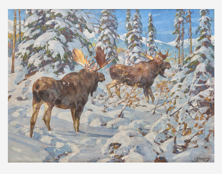 Carl Rungius, ‘After the Storm (Tundra),’ $453,600. Image courtesy of Freeman’s