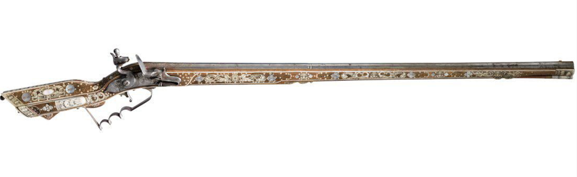 Teschen flintlock rifle, estimated at €4,500-€9,000. Image courtesy of Hermann Historica and LiveAuctioneers