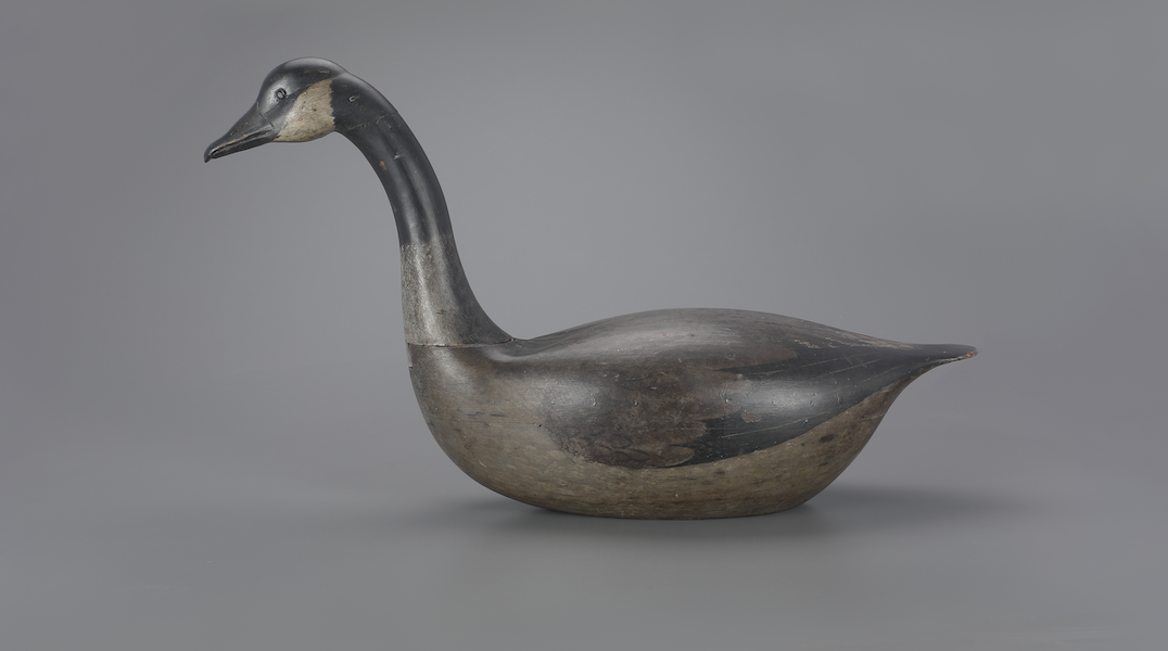 Earnest-Gregory-McCleery dovetailed goose decoy, estimated at $600,000-$900,000. Image courtesy of Copley Fine Art Auctions