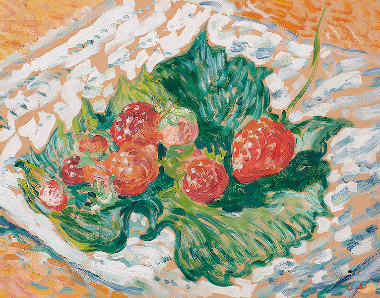 Louis Valtat, ‘Fraises (Strawberries),’ estimated at $20,000-$30,000. Image courtesy of Clars Auction Gallery