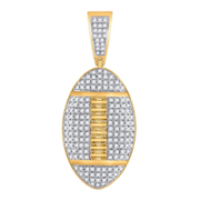 This football pendant in 10K gold with 1.29 carats of diamonds sold for $970 plus the buyer’s premium in October 2019. Image courtesy of Fine Jewelry and Coin Liquidator and LiveAuctioneers.