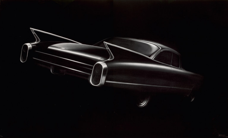 Robert Longo, ‘Cadillac,’ estimated at €9,000-€11,250. Image courtesy of Jeschke Jadi Auctions Berlin