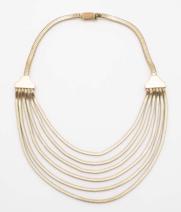 Tiffany & Co. 14K gold multi-layer necklace, estimated at $2,500-$4,500 