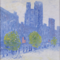 Childe Hassam, ‘New York City,’ estimated at $50,000-$75,000. Image courtesy of Thomaston Place Auction Galleries